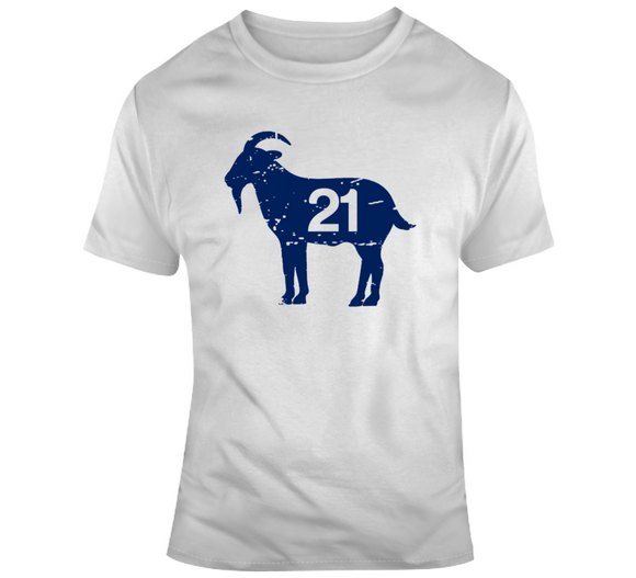 Borje Salming 21 Goat Distressed Toronto Hockey Fan T Shirt - theSixTshirts